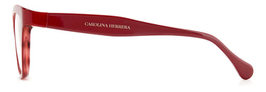 Designer Women Carolina Herrera Eyeglasses: CH 0017 - Burgandy- SpecSMART Eye Clinic (Side View)